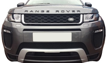 Check Out Our New 'Range Rover Evoque' Prestige Black Gloss Grille With A Silver Trim Front!